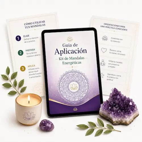 Guía de Aplicación del Kit de Mandalas Energéticas Terapéuticas
