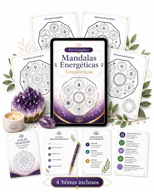 Kit de Mandalas Energéticas Terapêuticas