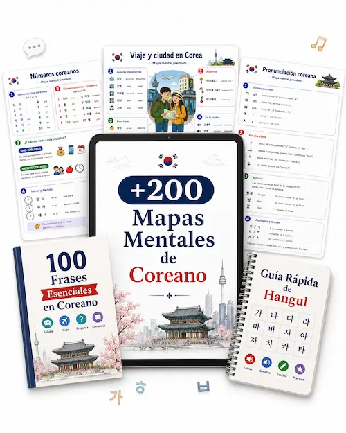 Imagen provisional de los +200 Mapas Mentales de Coreano