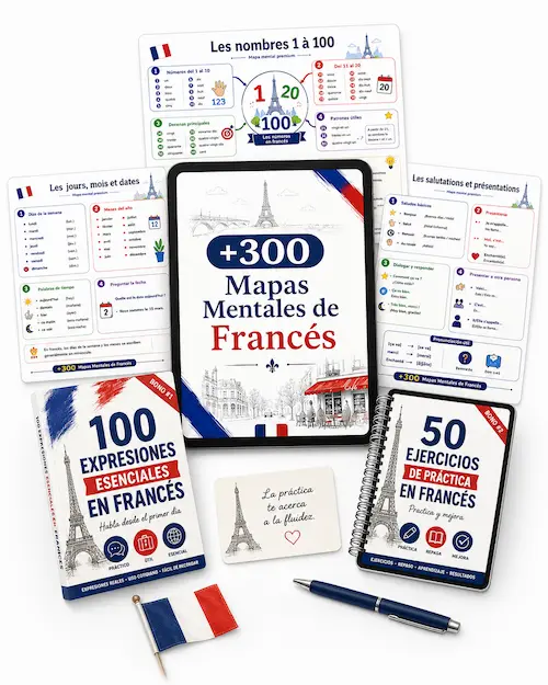 Imagen provisional de los +300 Mapas Mentales de Francés
